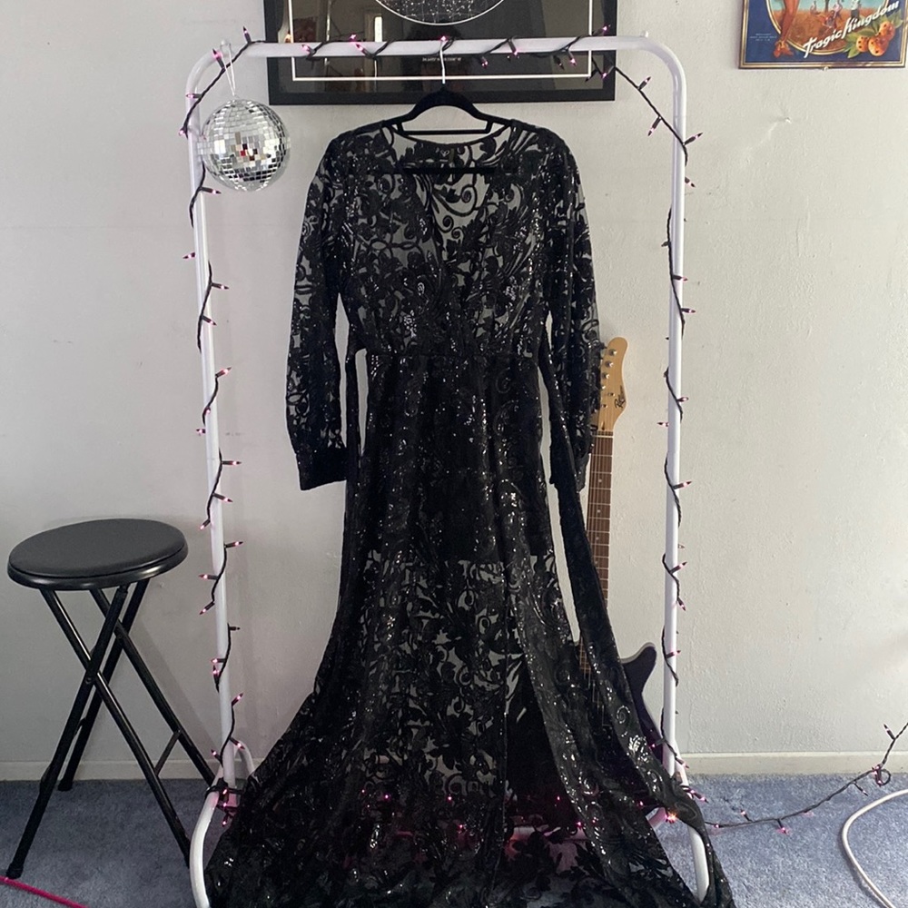 Sheer Sequins Dress